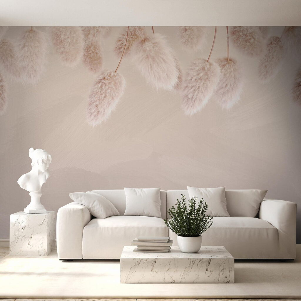 Group of fluffy flowers Group of fluffy flowers