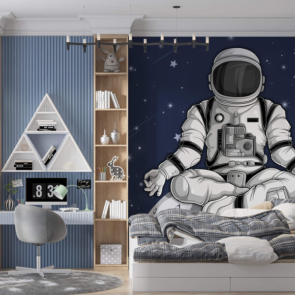 Un astronauta sentado en la luna Un astronauta sentado en la luna