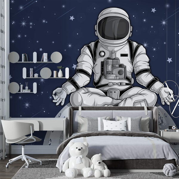 Un astronauta sentado en la luna Un astronauta sentado en la luna