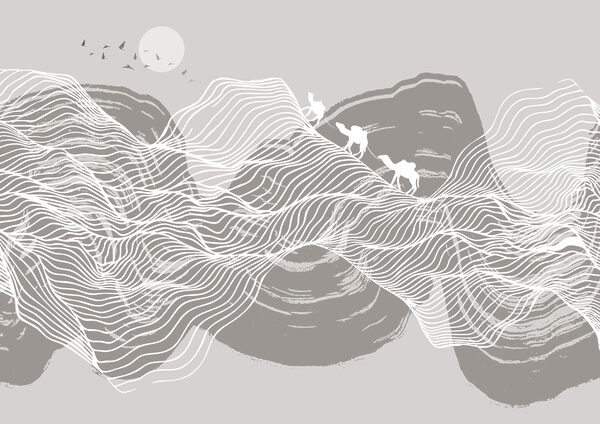 Líneas blancas sobre fondo gris Líneas blancas sobre fondo gris