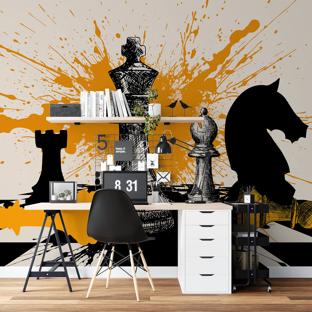 Piezas de ajedrez blancas y negras Piezas de ajedrez blancas y negras