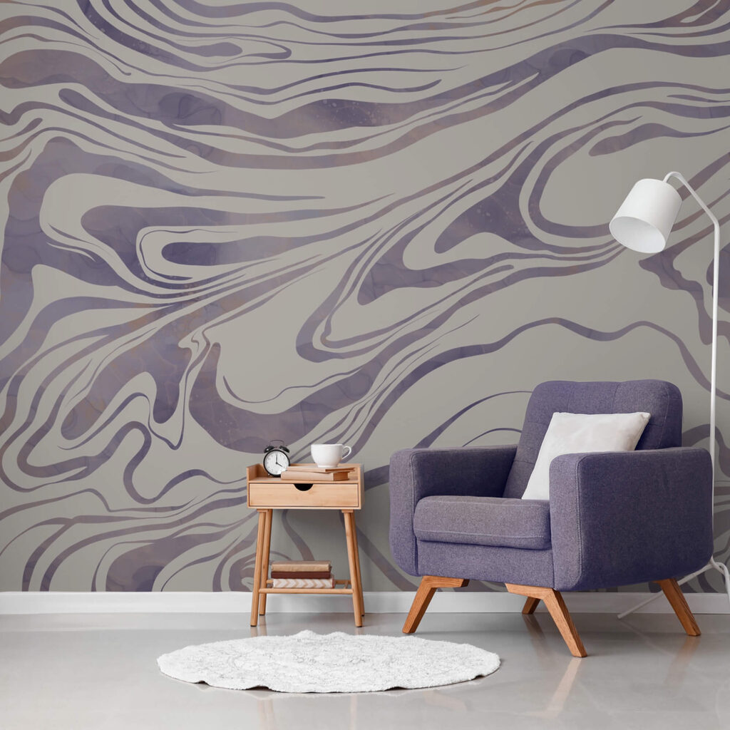 – Ondas abstractas sobre un fondo suave