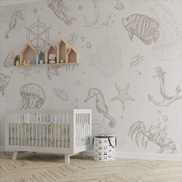 Patrón de criaturas marinas