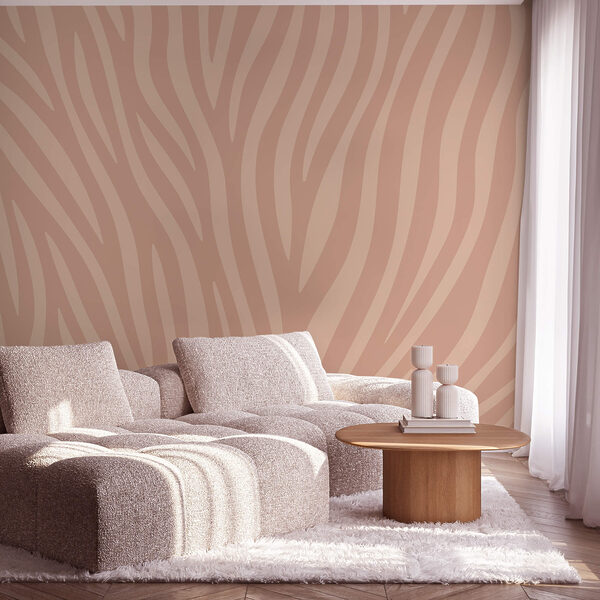 Líneas fluidas en tonos suaves