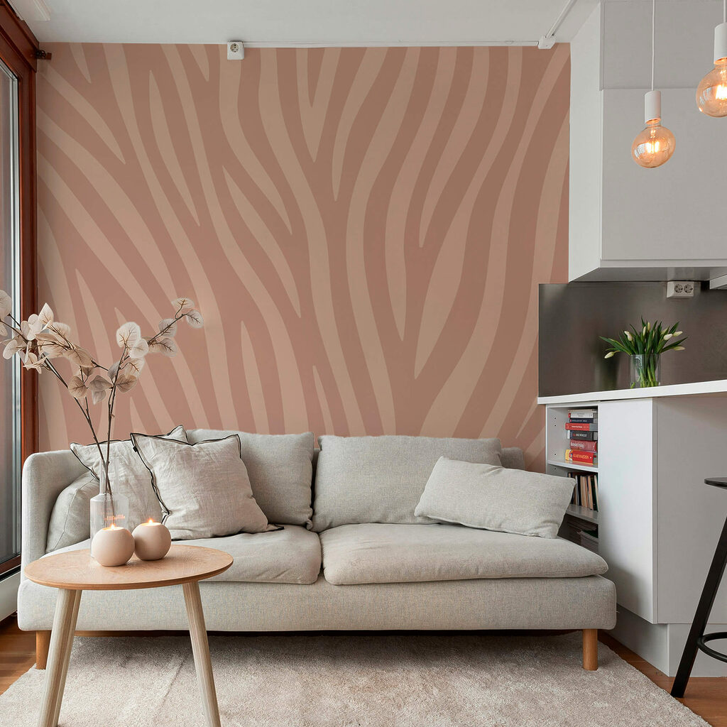 Líneas fluidas en tonos suaves