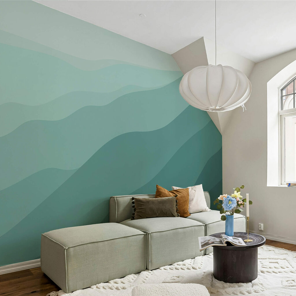 Colinas verdes con cielo azul Colinas verdes con cielo azul