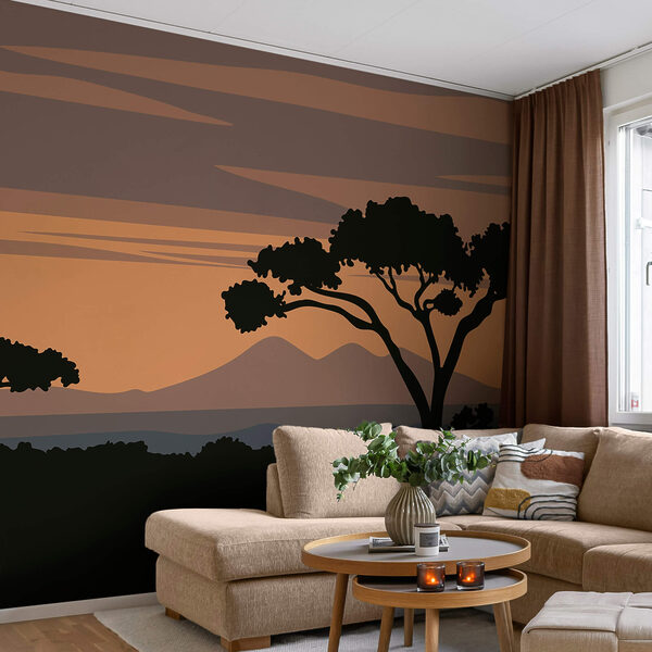 Árbol con montañas al fondo Árbol con montañas al fondo