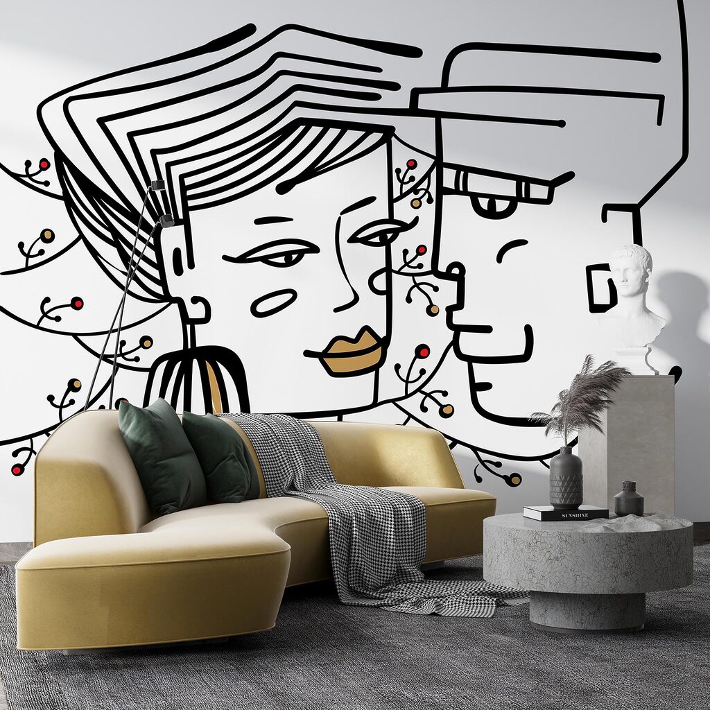 Dibujo de un hombre y una mujer