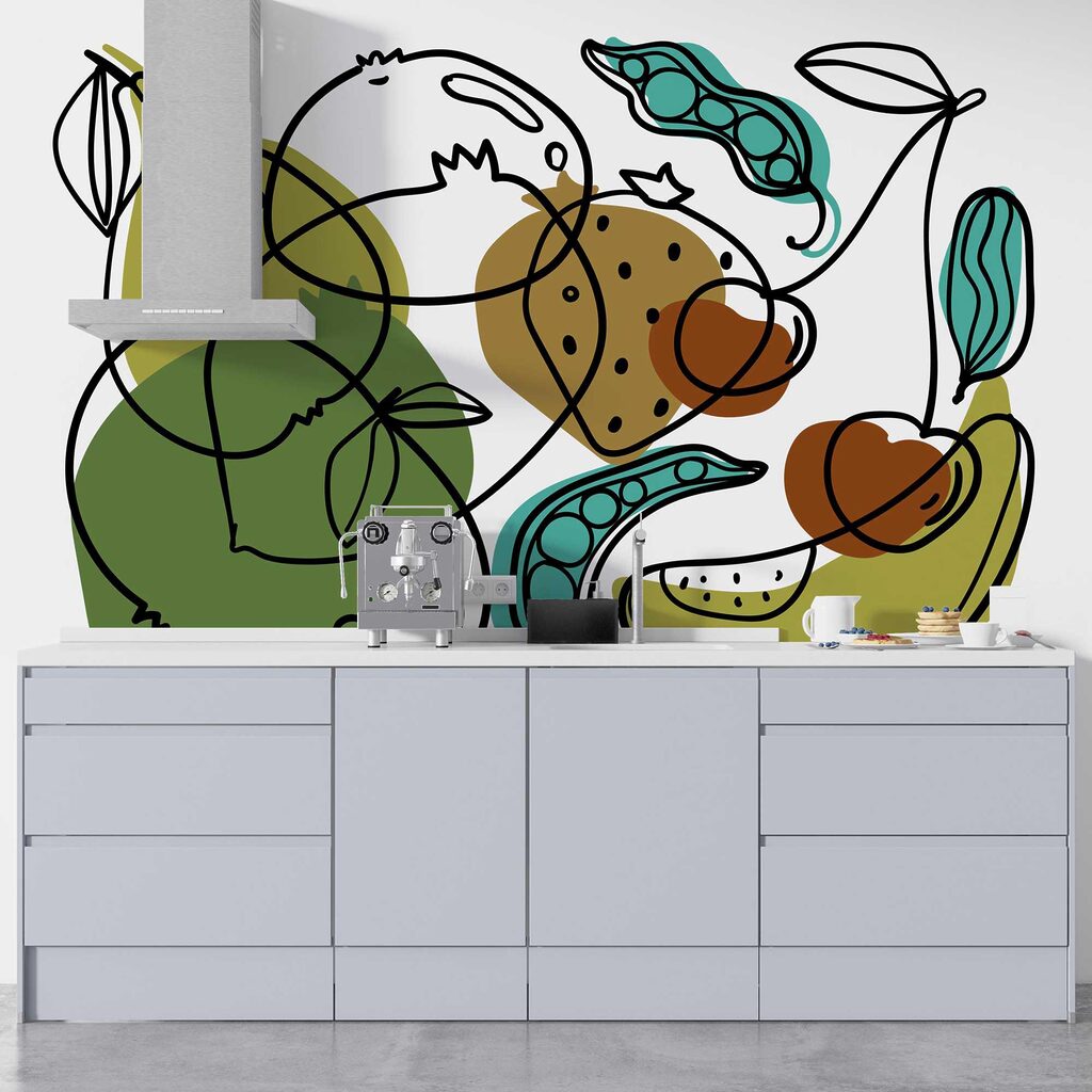 Dibujo de diferentes frutas