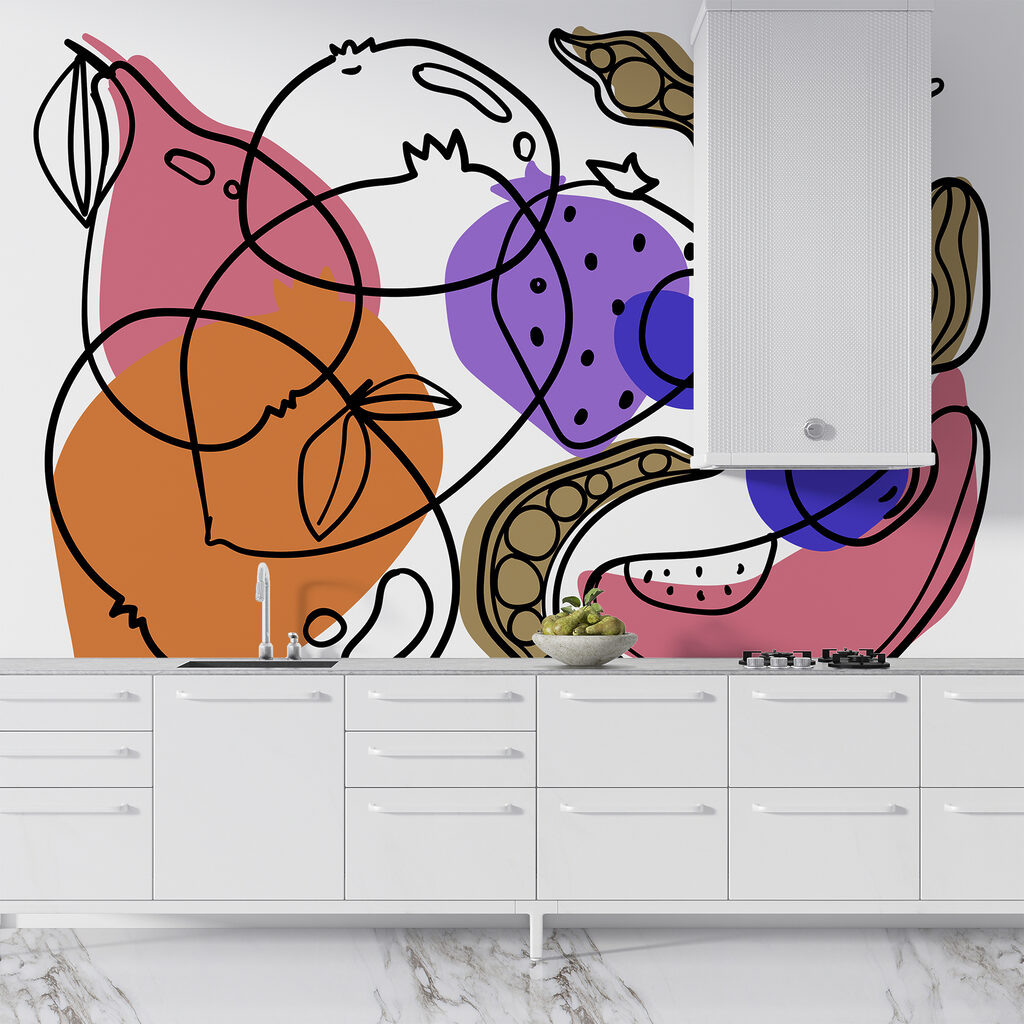 Dibujo de diferentes frutas