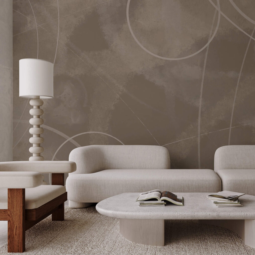 Fondo marrón con líneas y círculos blancos Fondo marrón con líneas y círculos blancos