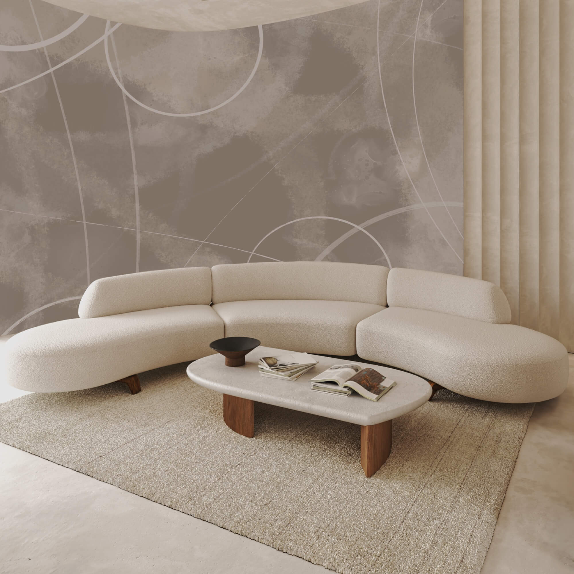 Fondo marrón con líneas y círculos blancos Fondo marrón con líneas y círculos blancos