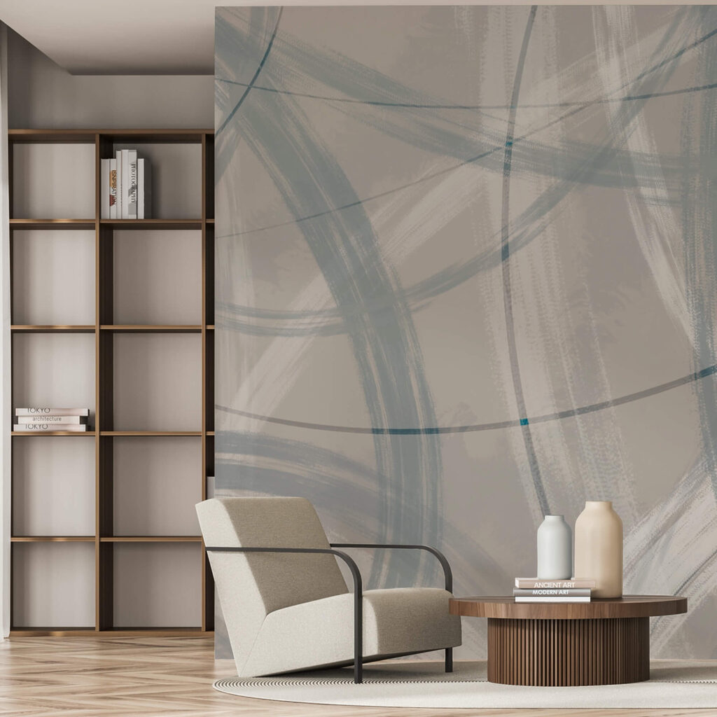 Fondo gris y blanco con círculos y líneas