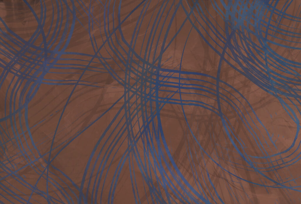 Brown and blue background with lines