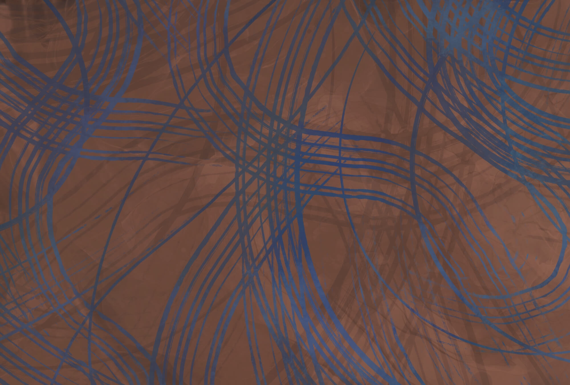 Brown and blue background with lines