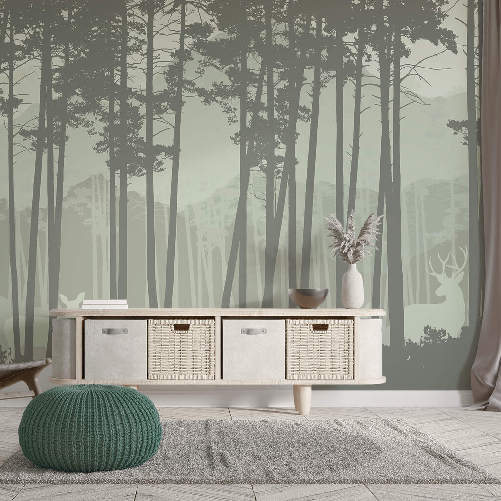 Grupo de árboles en un bosque