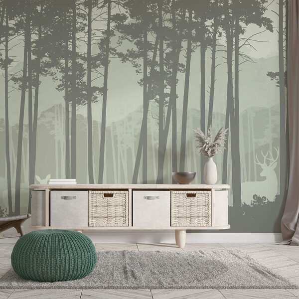 Grupo de árboles en un bosque