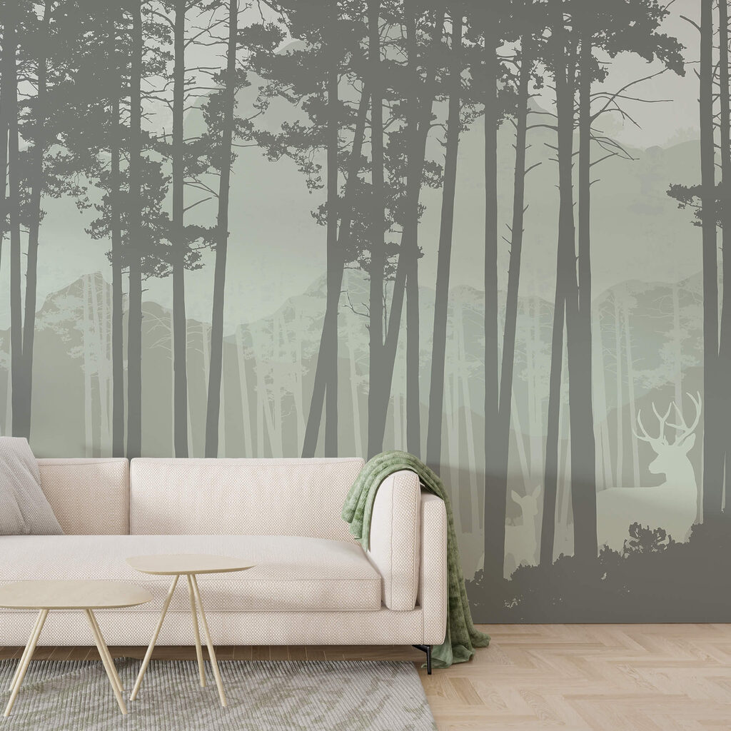 Grupo de árboles en un bosque