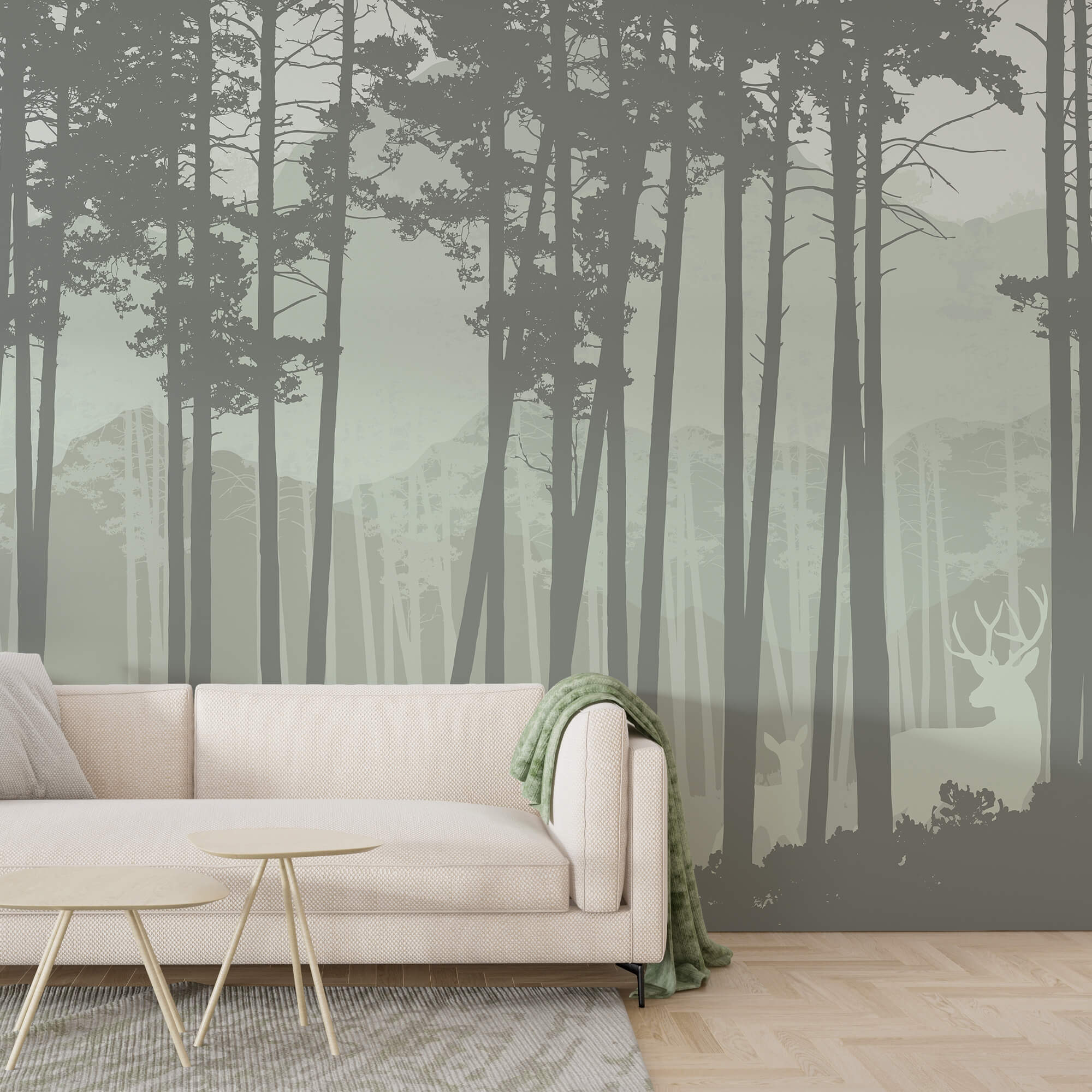 Grupo de árboles en un bosque