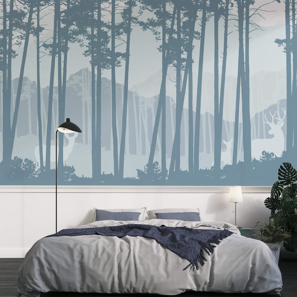 Grupo de árboles en un bosque