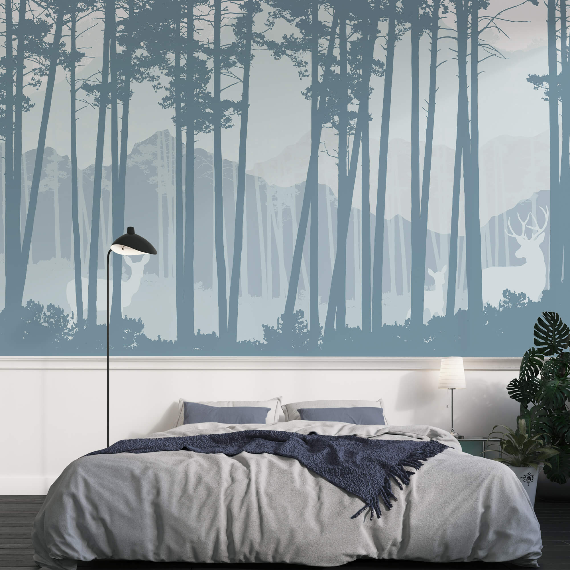 Grupo de árboles en un bosque