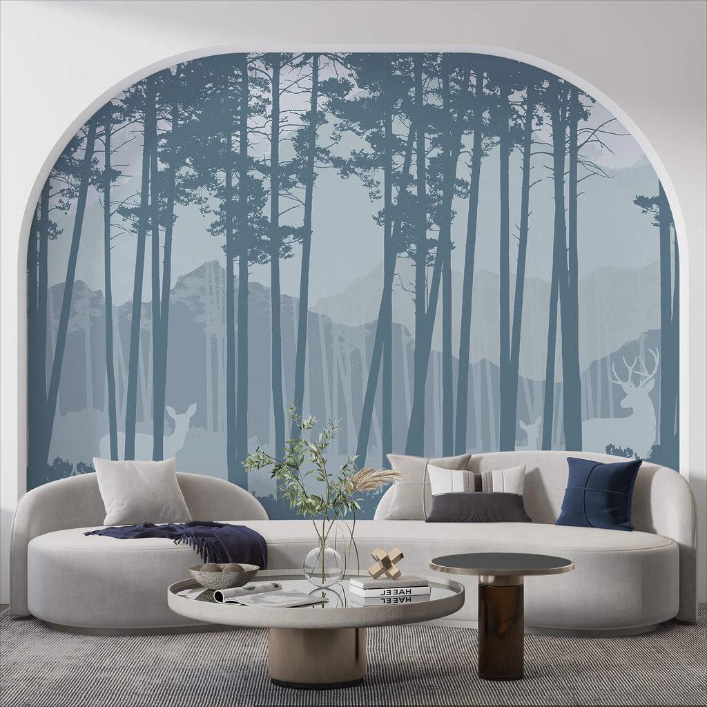 Grupo de árboles en un bosque