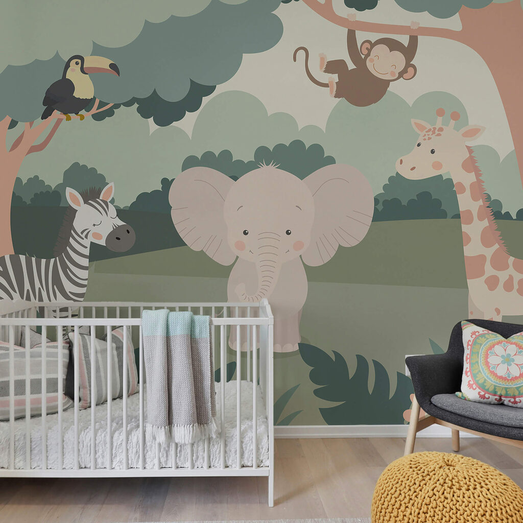 Dibujos animados de animales en un bosque Dibujos animados de animales en un bosque