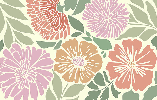 El colorido estampado floral alegra cualquier espacio El colorido estampado floral alegra cualquier espacio
