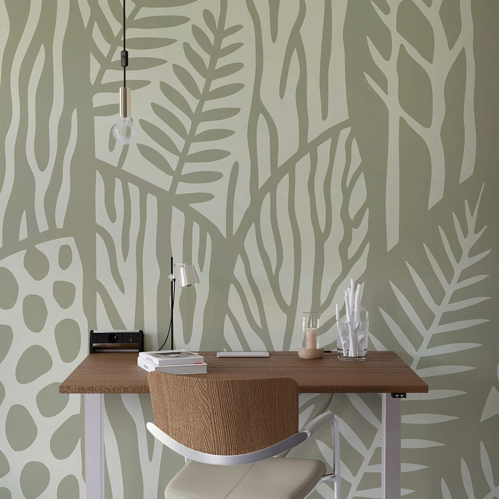 Patrón de hojas y ramas Patrón de hojas y ramas