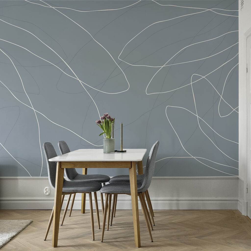 Fondo azul con líneas blancas