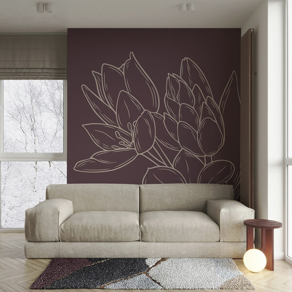 Delicadas flores sobre un rico fondo Delicadas flores sobre un rico fondo