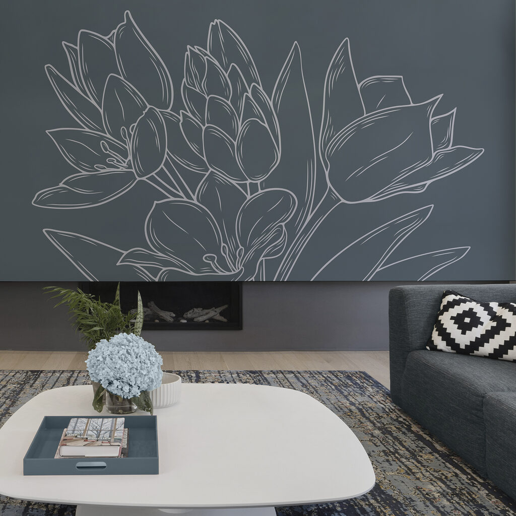 Flores delicadas sobre fondo oscuro Flores delicadas sobre fondo oscuro