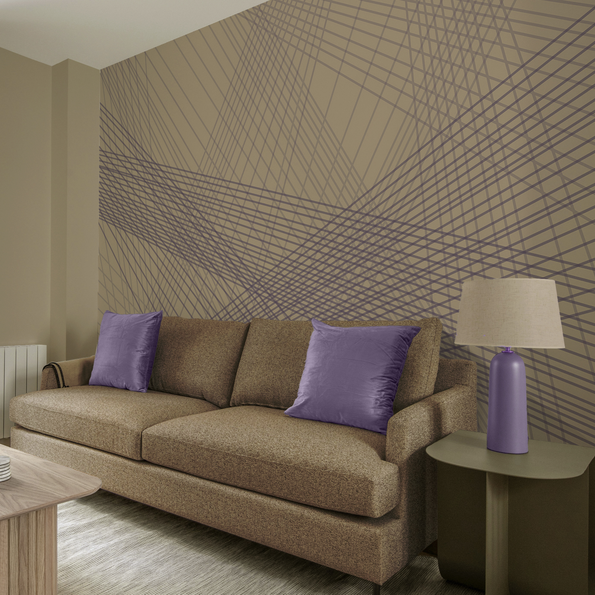 Líneas abstractas en colores relajantes