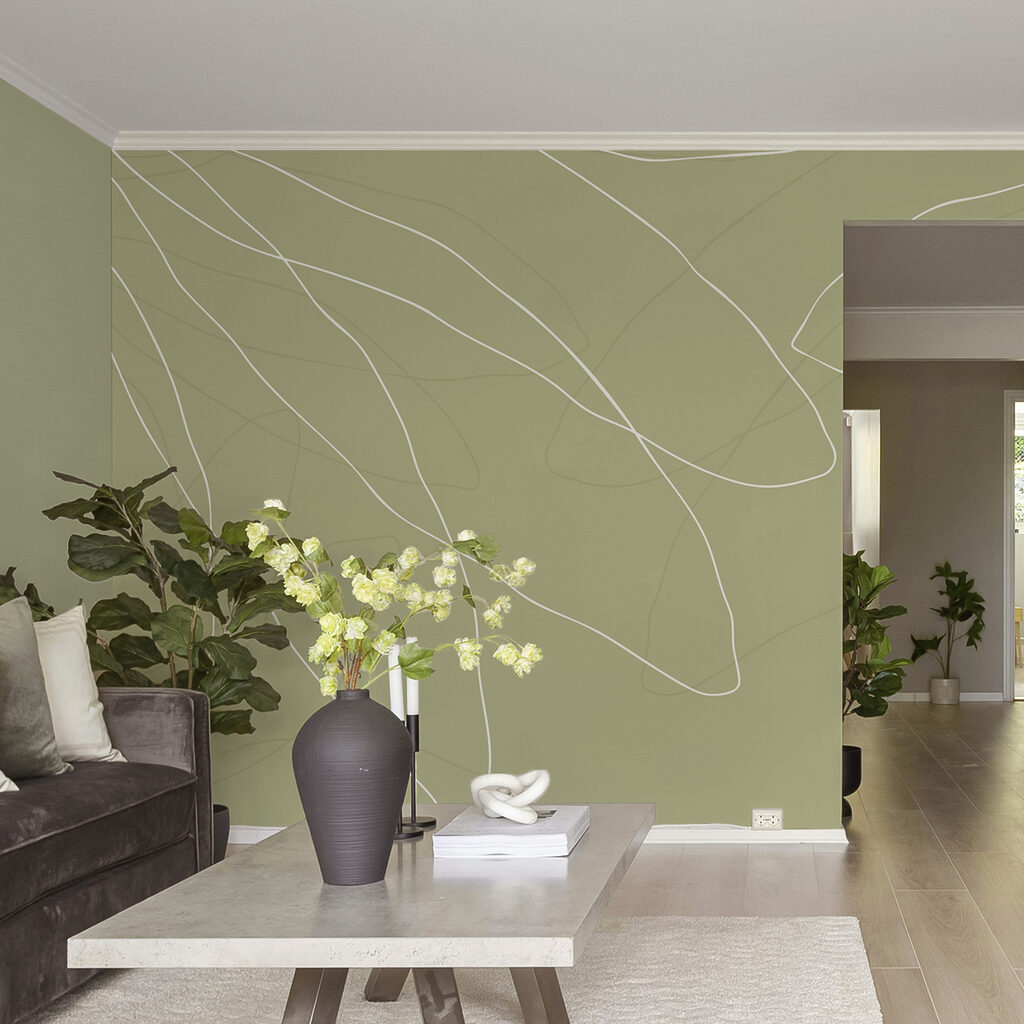 Fondo verde con líneas blancas