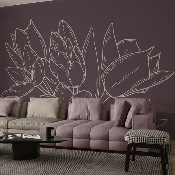 Delicadas flores sobre un rico fondo Delicadas flores sobre un rico fondo