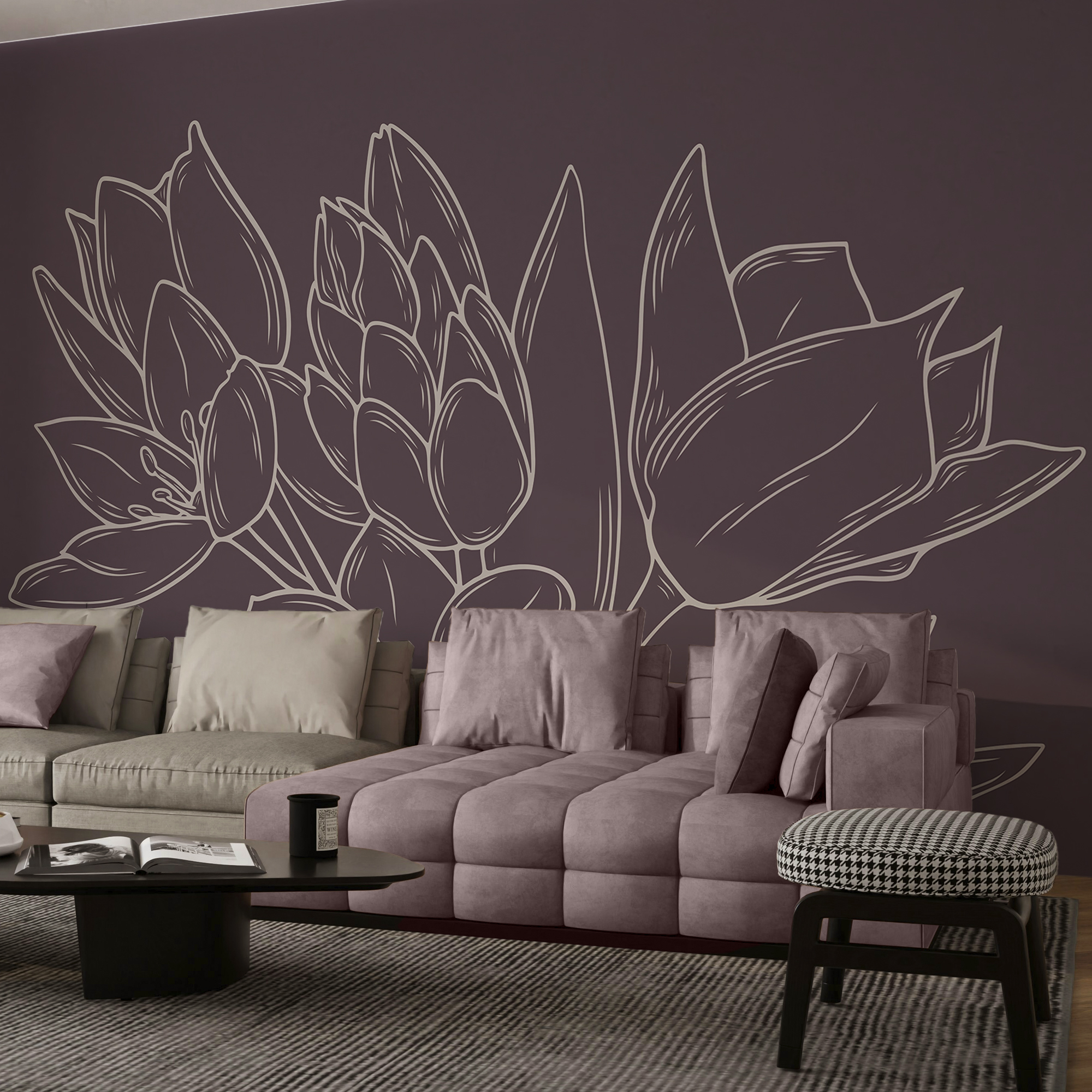 Delicadas flores sobre un rico fondo Delicadas flores sobre un rico fondo