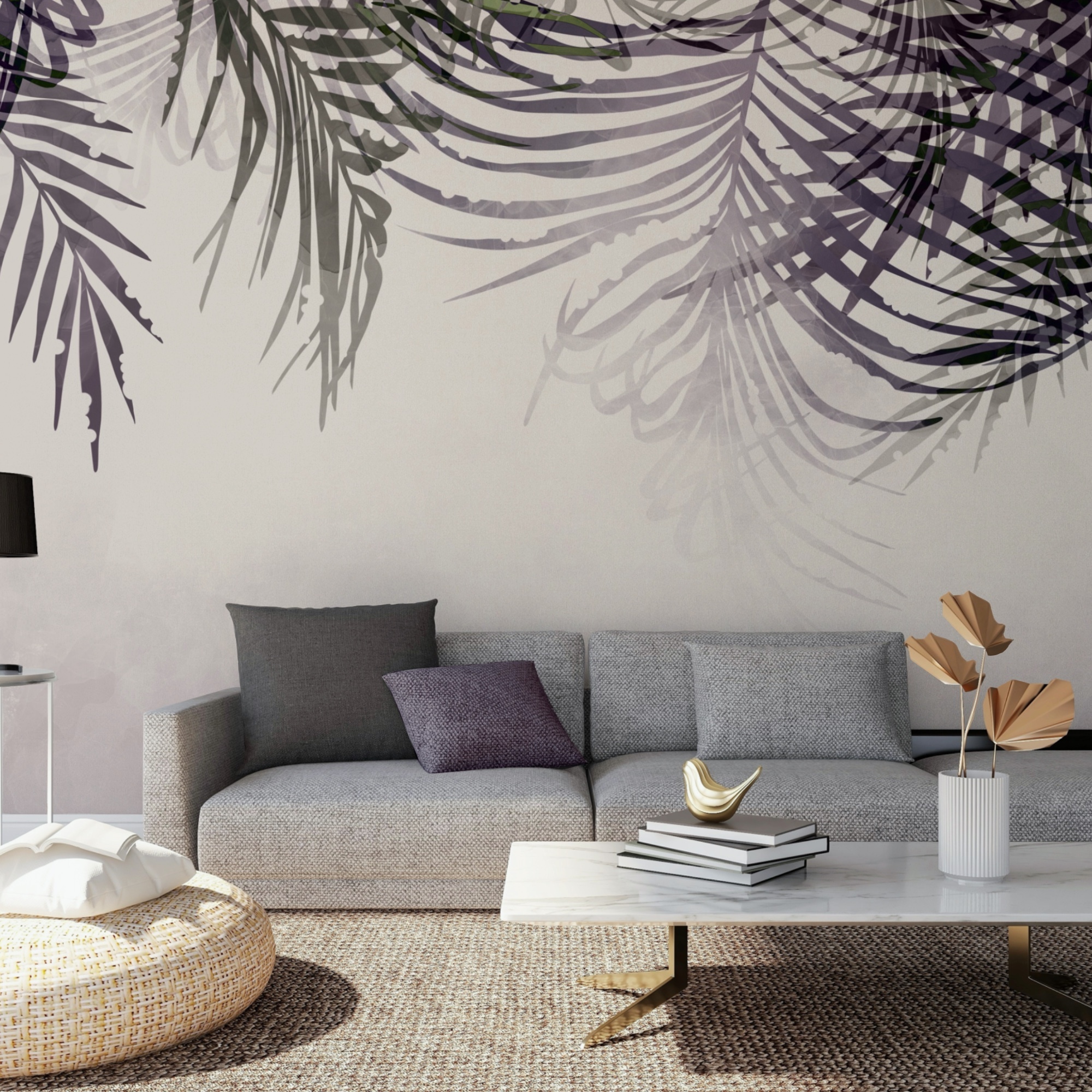 Suaves hojas se mecen en la suave luz Suaves hojas se mecen en la suave luz