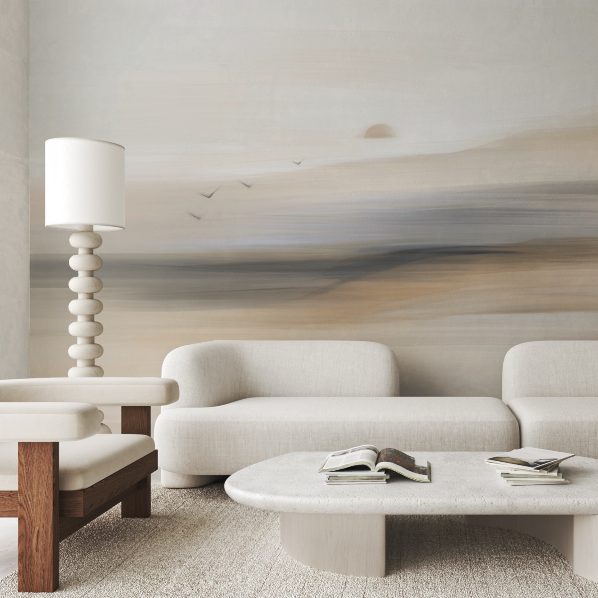 Grupo de pájaros volando en el cielo