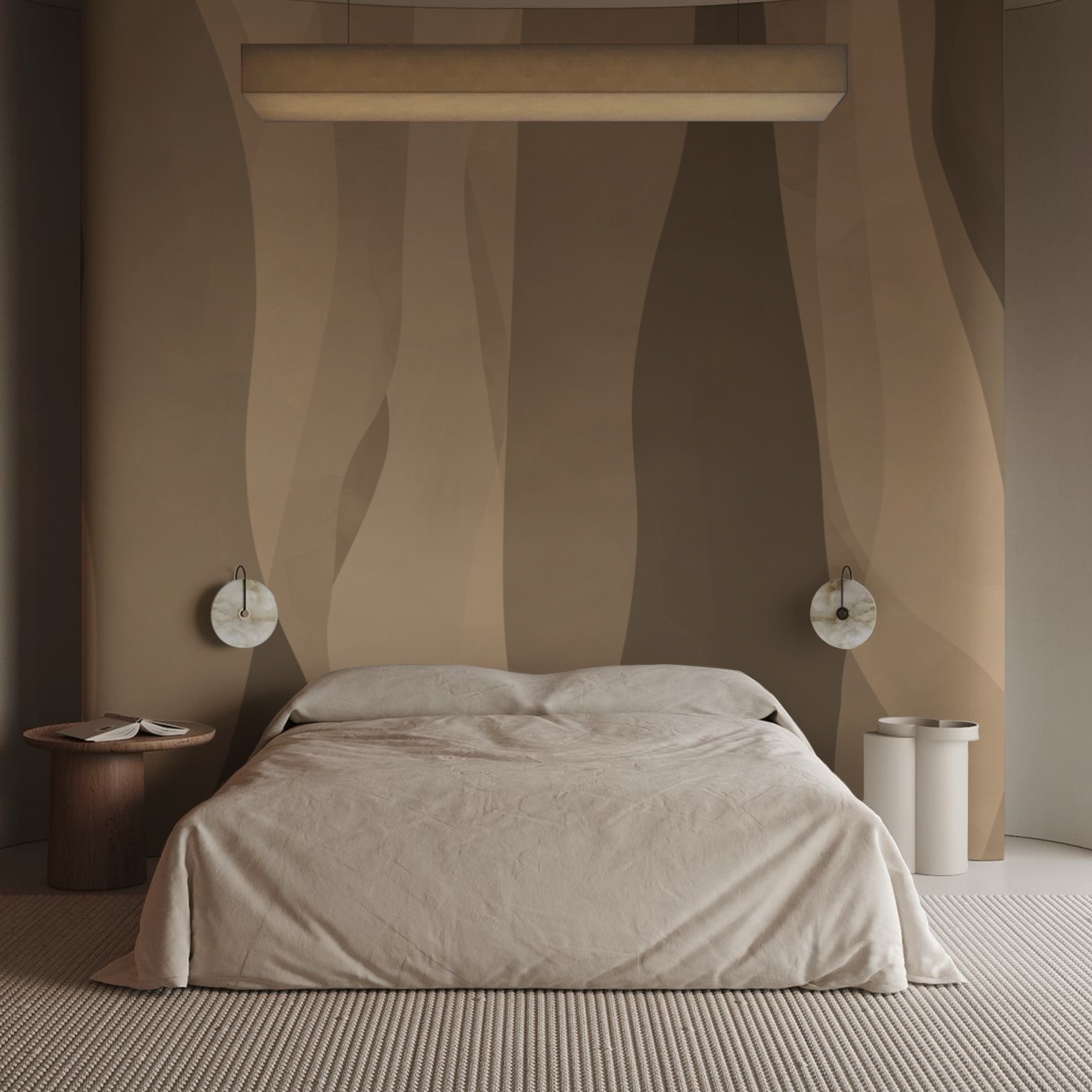 – Capas abstractas de tonos terrosos