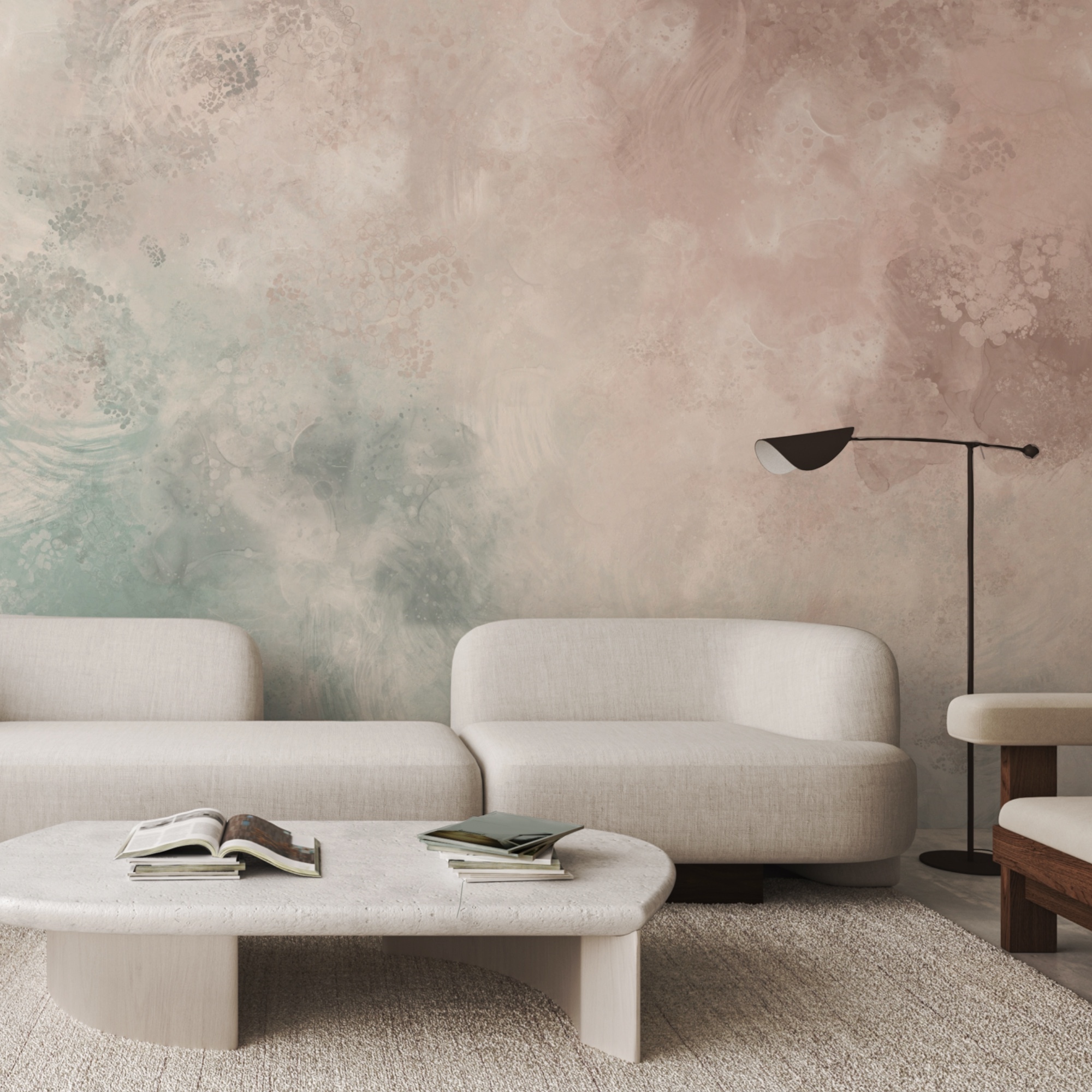 Los tonos suaves se mezclan en tranquila armonía