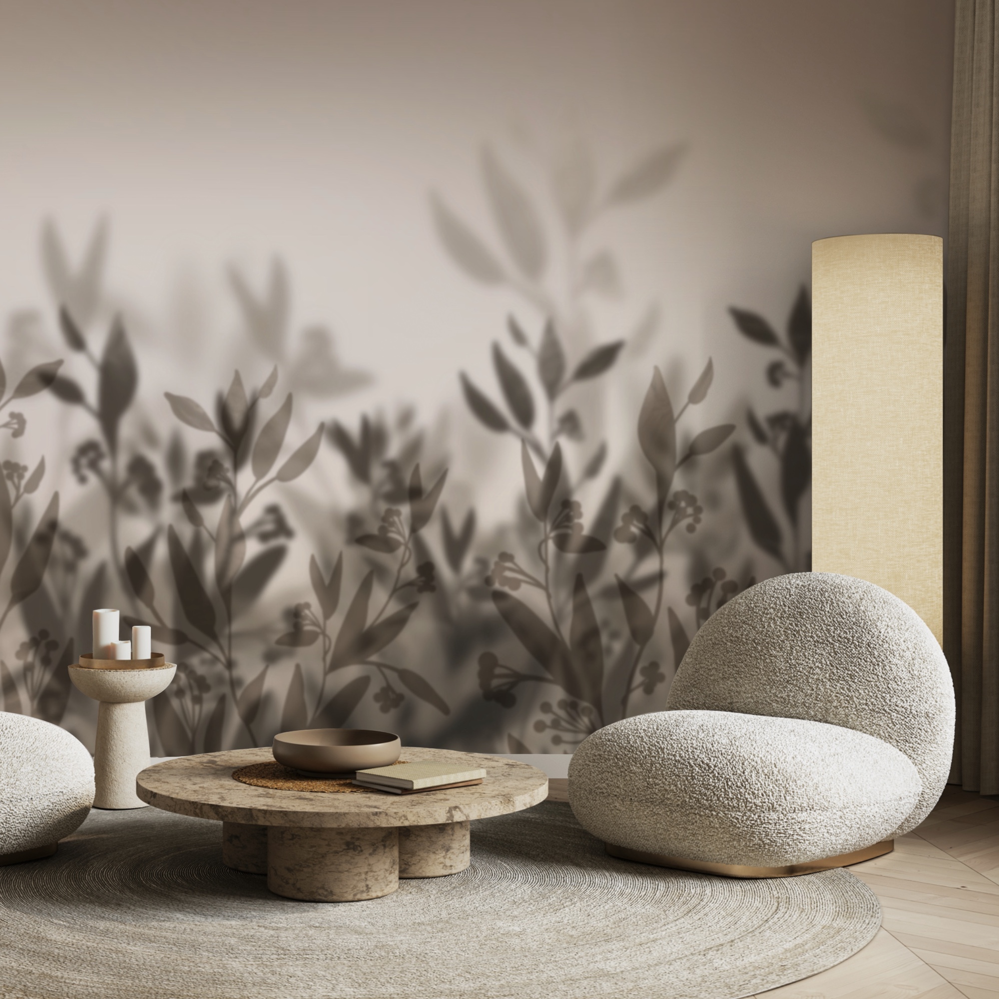 Imagen borrosa de plantas