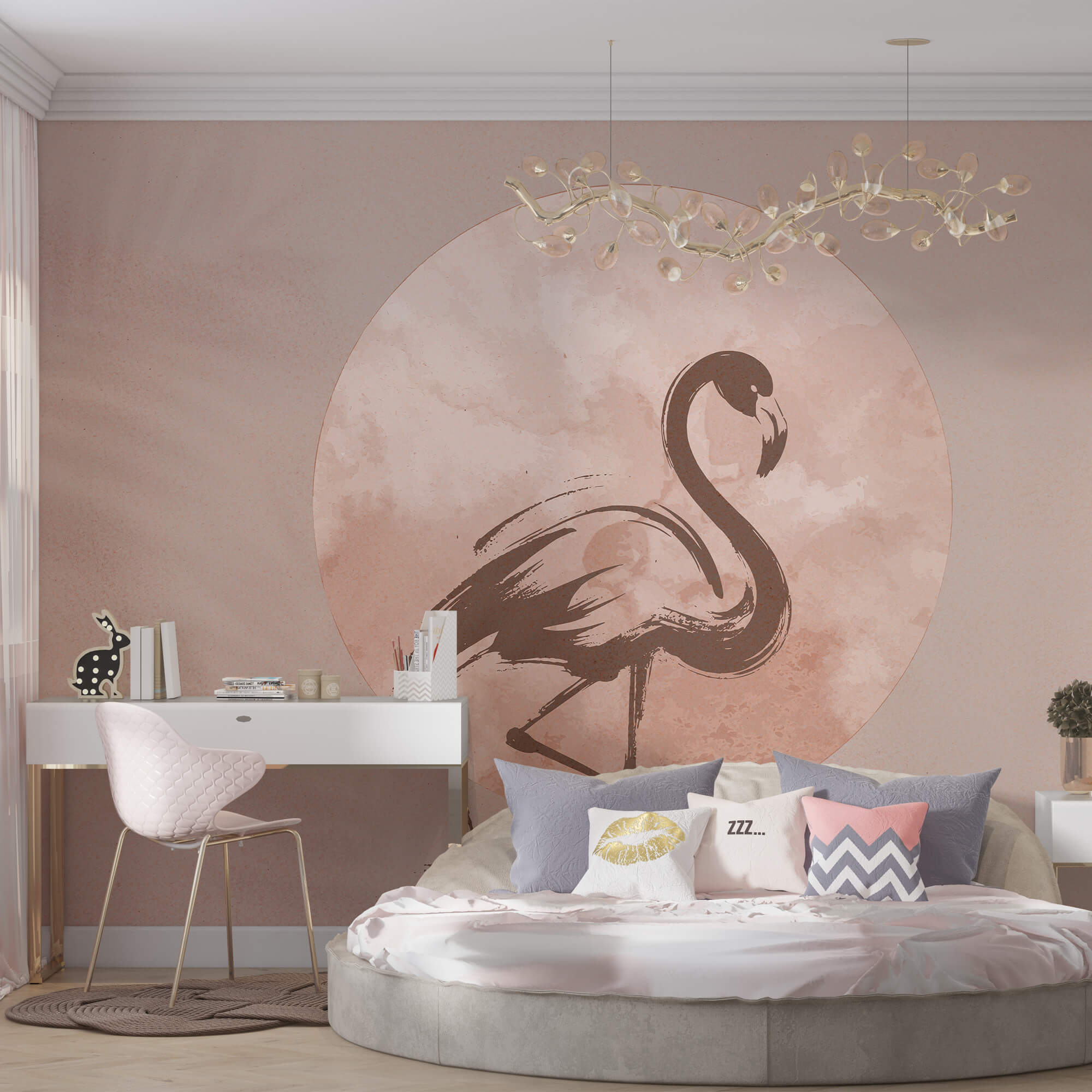 Dibujo de flamenco sobre papel Dibujo de flamenco sobre papel