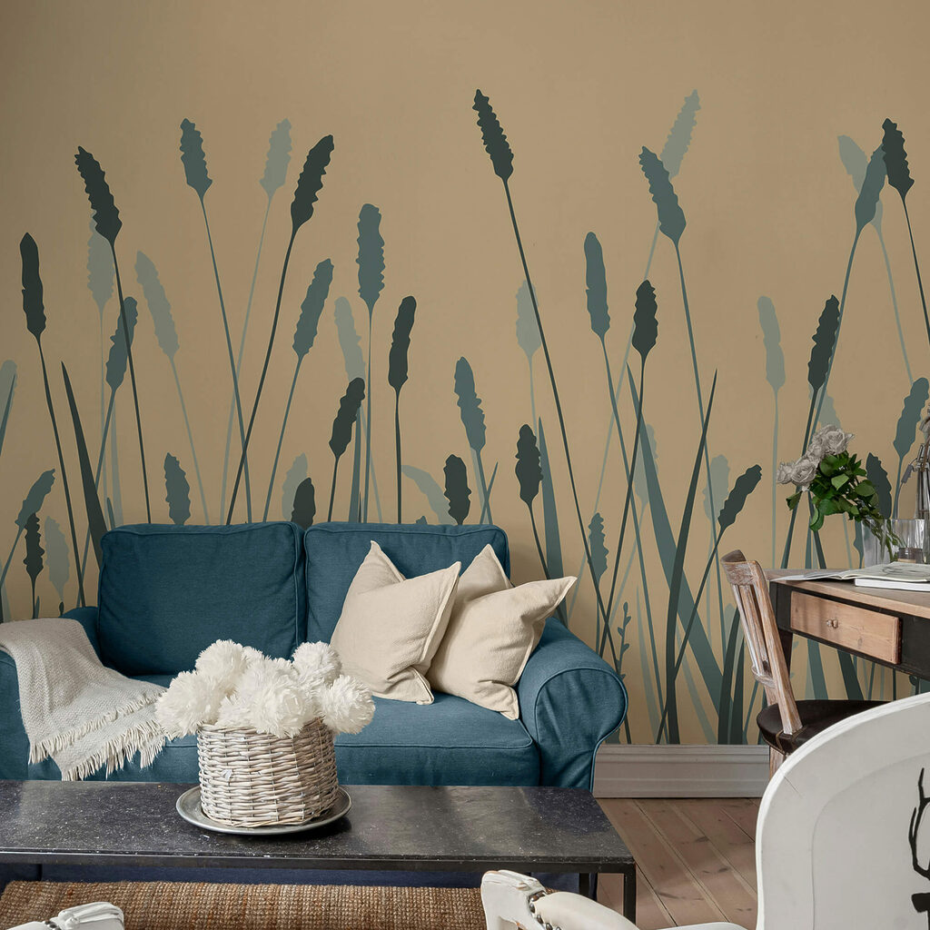 Suaves olas verdes que se mecen con gracia