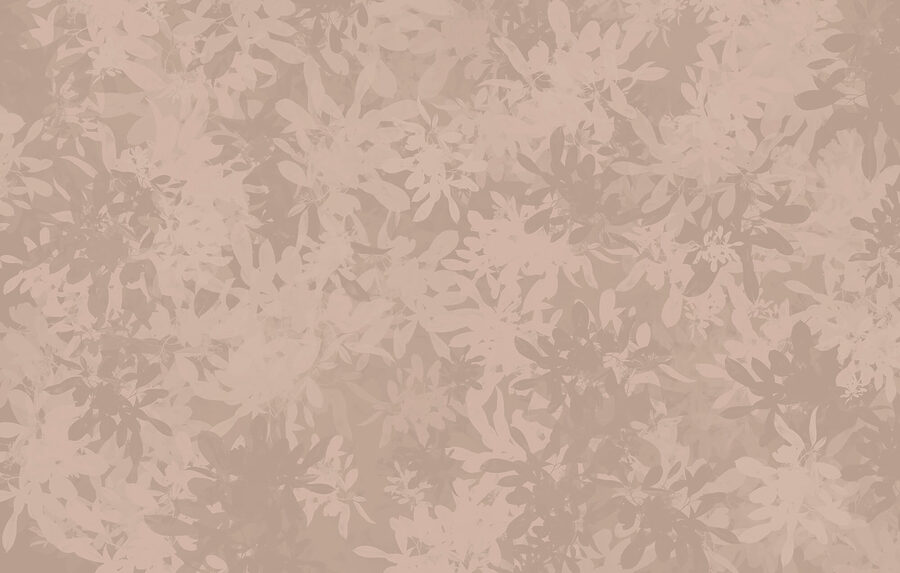 Murales de pared Suaves motivos florales en tonos apagados