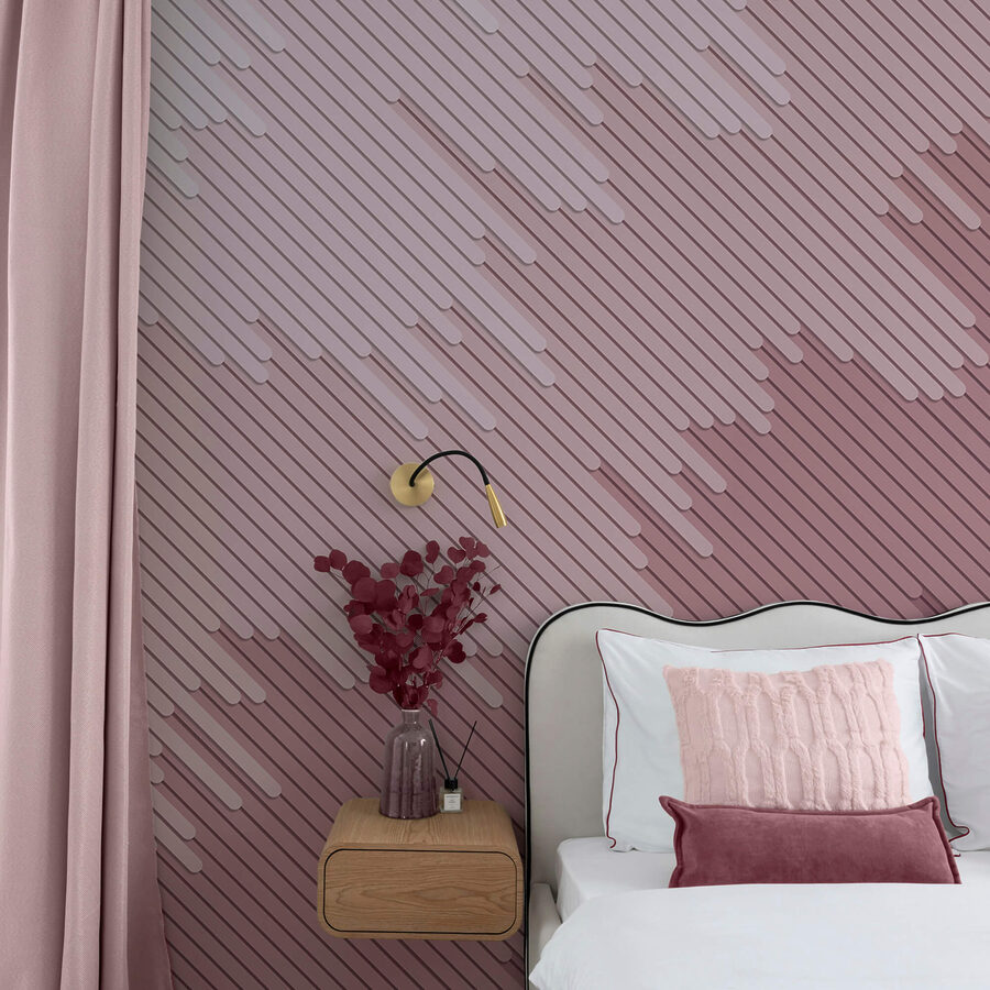 Murales Fondo rosa y blanco
