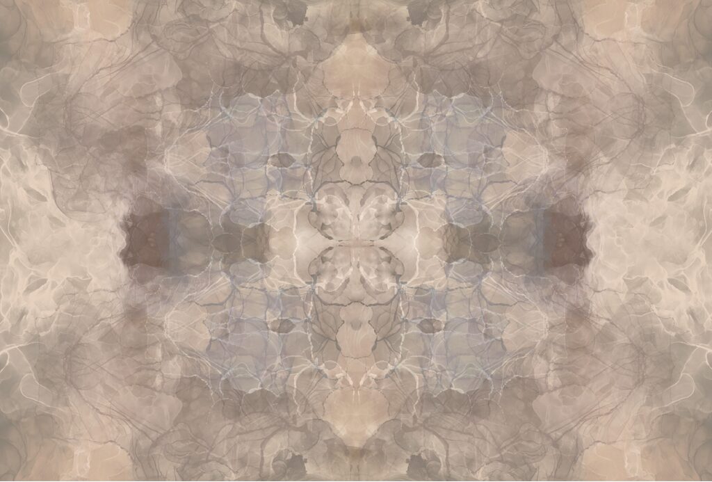 Fluid shapes in soft hues