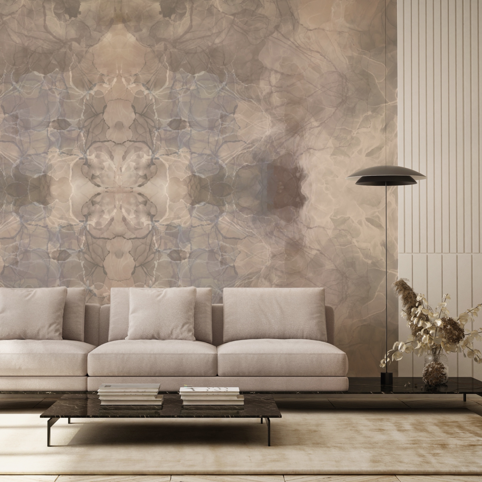 Formas fluidas en tonos suaves