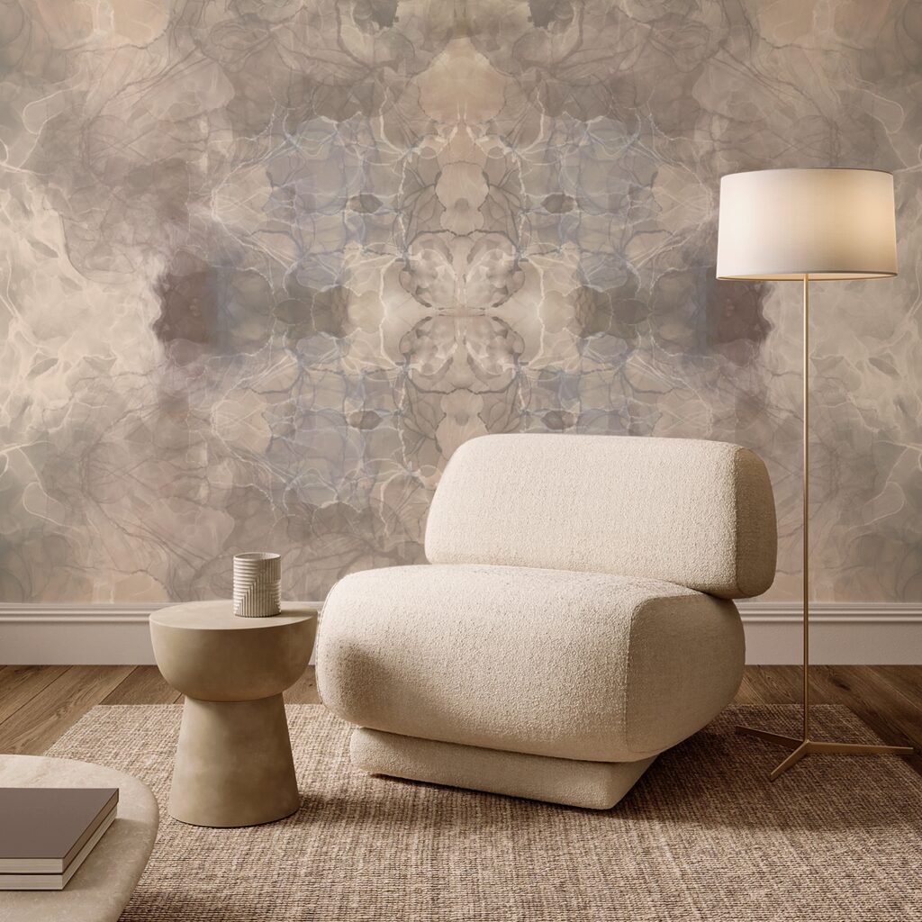 Formas fluidas en tonos suaves