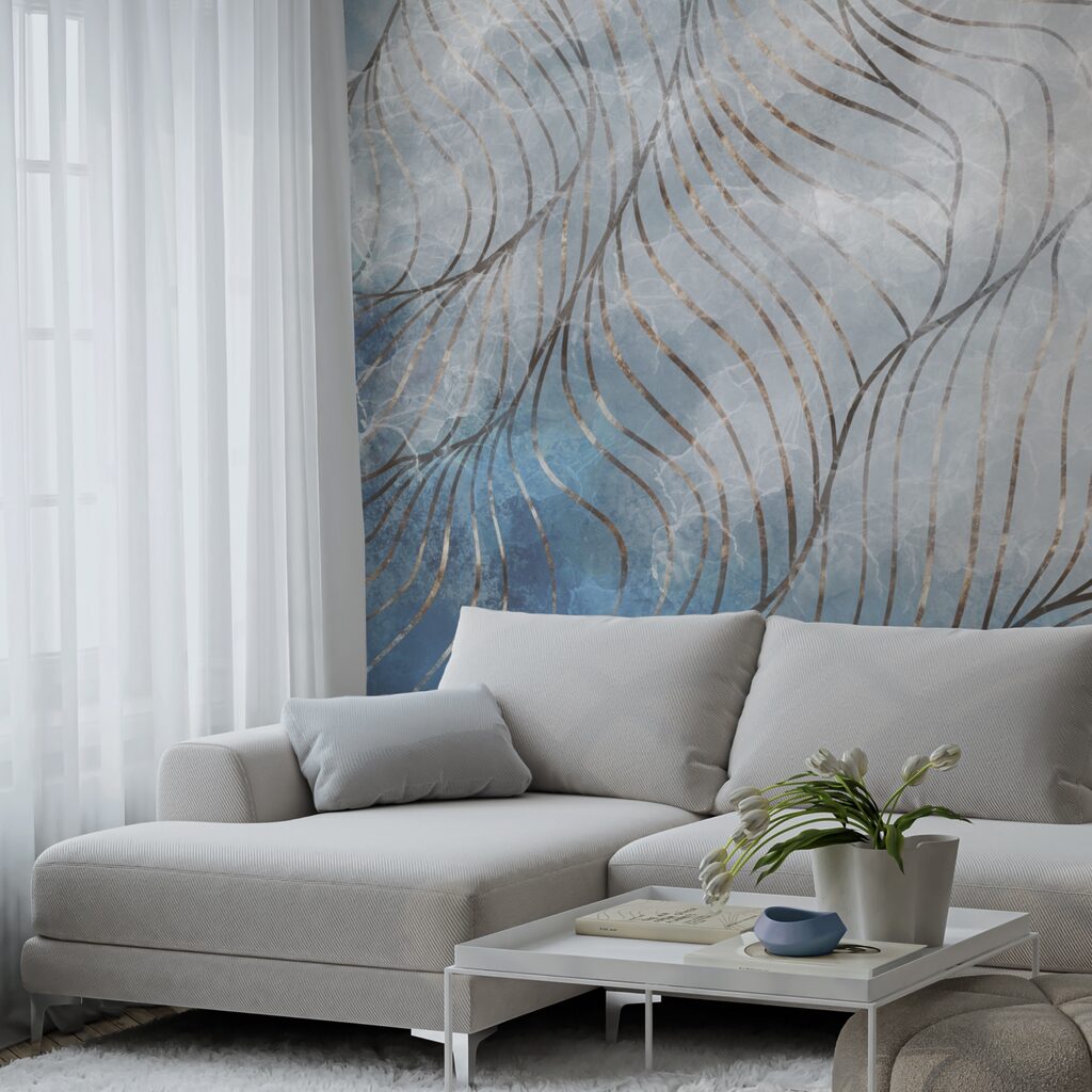 Curvas elegantes en colores fríos Curvas elegantes en colores fríos