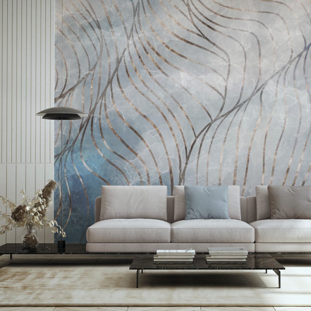 Curvas elegantes en colores fríos Curvas elegantes en colores fríos